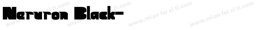 Neruron Black字体转换